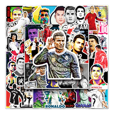 Zestaw Naklejek Wlepki StickerBomb Football Ronaldo Piłkarz N347