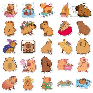 Zestaw Naklejek Wlepki StickerBomb Kapibara Capibara Animal N605