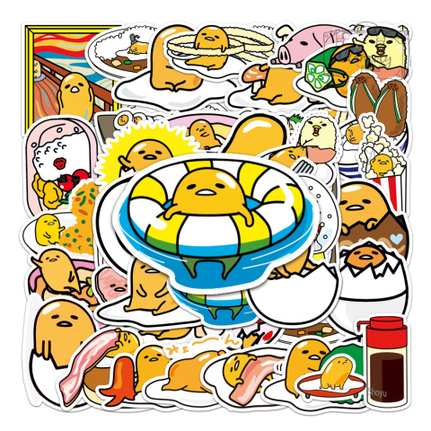 Zestaw Naklejek Wlepki StickerBomb Egg Jajko Gudetama N521