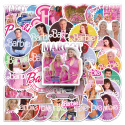 Zestaw Naklejek Wlepki StickerBomb Barbie Movie Film Pink N553