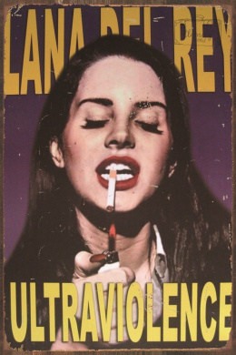 Tablica Ozdobna Blacha 20x30 cm Lana Del Rey Singer Retro Vintage