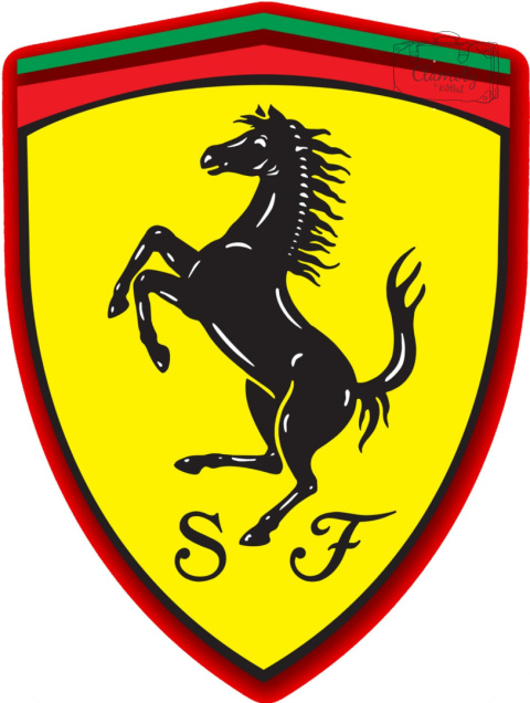 Tablica Tabliczka Ferrari Logo Italia Blacha Ozdobna