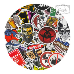 Zestaw Naklejek Sticker Bomb Wlepki Ameryka USA 100szt n113