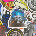 Zestaw Naklejek Sticker Bomb Wlepki Droga Route 66 50 szt n100