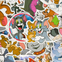 Zestaw Naklejek Sticker Bomb Wlepki Tom i Jerry 50szt n31