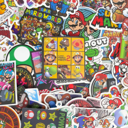 Zestaw Naklejek Sticker Bomb Wlepki Super Mario Maker 50szt n2