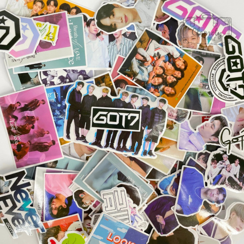 Zestaw Naklejek Sticker Bomb Wlepki KPop GOT7 50szt n67 Zestaw Naklejek Sticker Bomb Wlepki KPop GOT7 50szt n67