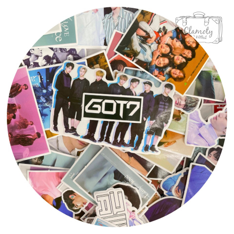 Zestaw Naklejek Sticker Bomb Wlepki KPop GOT7 50szt n67