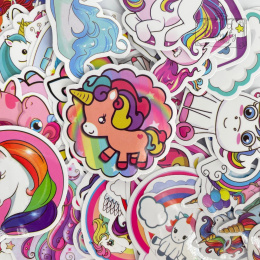 Zestaw Naklejek Sticker Bomb Wlepki Jednorożce Unicorn 50szt n29