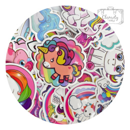 Zestaw Naklejek Sticker Bomb Wlepki Jednorożce Unicorn 50szt n29