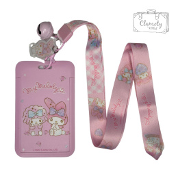 Identyfikator Na Karte Na Dokument Różowy Holder My Melody Hello Kitty