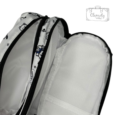 Piórnik Szkolny Pochacco Sanrio Trzykomorowy Z Zawieszką