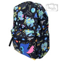 Plecak Szkolny Czarny Stitch Kosmos Planety Lilo I Stitch