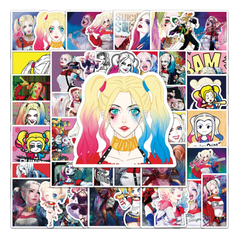 Zestaw Naklejek Wlepki Harley Quinn DC StickerBomb N358