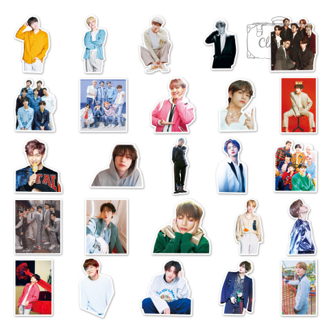 Zestaw Naklejek Wlepki BTS KPOP Music Korea StickerBomb N359