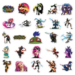 Zestaw Naklejek Wlepki League Of Legends Arcane StickerBomb N577