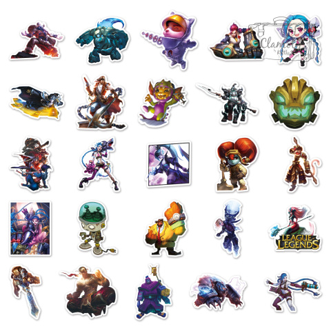 Zestaw Naklejek Wlepki League Of Legends Arcane StickerBomb N577