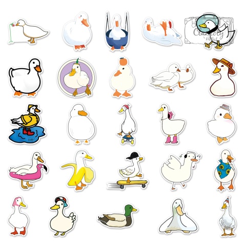 Zestaw Naklejek Wlepki Kaczki Ducks Kaczka Duck StickerBomb N5