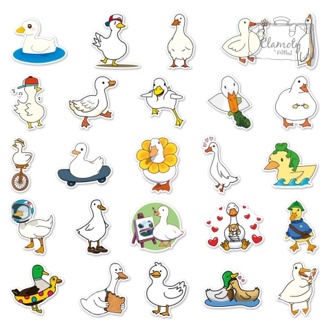 Zestaw Naklejek Wlepki Kaczki Ducks Kaczka Duck StickerBomb N5