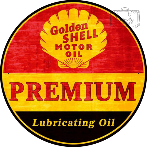 Tablica Tabliczka Shell Premium Motor Oil Olej Paliwo Blacha Ozdobna