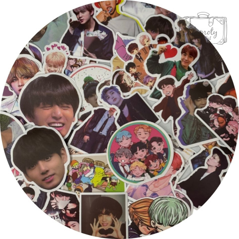 Zestaw Naklejek Wlepki StickerBomb BTS Kpop Korea Music Band N606