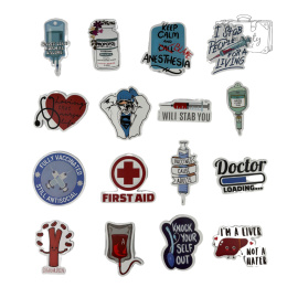 Zestaw Naklejek Wlepki StickerBomb Hospital Nurse Lekarz Doctor N602