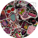 Zestaw Naklejek Wlepki StickerBomb Mix Pink Violet For Girl N551