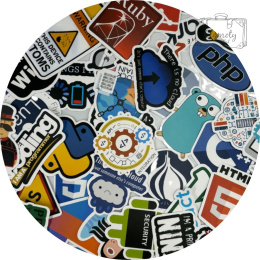 Zestaw Naklejek Wlepki StickerBomb Kodowanie Coding Informatyk N561