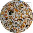 Zestaw Naklejek Wlepki StickerBomb Dog Corgie Pies Piesek Dogs N604