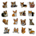 Zestaw Naklejek Wlepki StickerBomb Dog Corgie Pies Piesek Dogs N604