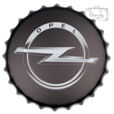 Kapsel Blaszany 40CM Logo Opel Automobile Dekoracja Na Ścianę