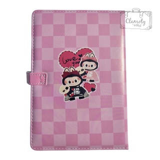 Zeszyt Notes Planner A5 W Twardej Okładce Różowy Kolorowe Kartki Labubu