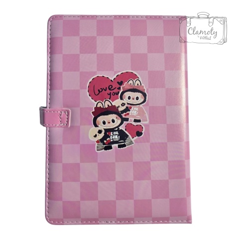 Zeszyt Notes Planner A5 W Twardej Okładce Różowy Kolorowe Kartki Labubu