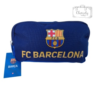 Piórnik Szkolny Do Szkoły Niebieski Barcelona Dwie Przegrody Suwak