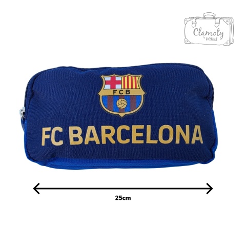 Piórnik Szkolny Do Szkoły Niebieski Barcelona Dwie Przegrody Suwak