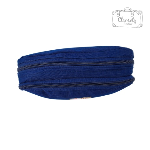 Piórnik Szkolny Do Szkoły Niebieski Barcelona Dwie Przegrody Suwak