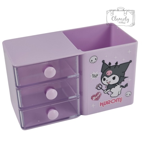 Pojemnik Na Przybory Szkolne Biurowe Szufladki Kuromi