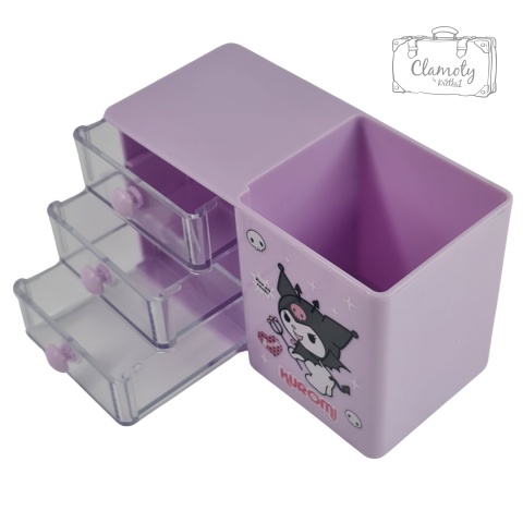 Pojemnik Na Przybory Szkolne Biurowe Szufladki Kuromi