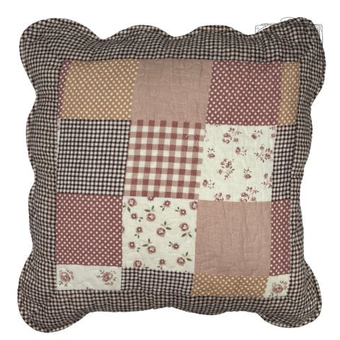 Poszewka Dekoracyjna Patchwork 100% Bawełna Boho Farmhouse Country N9