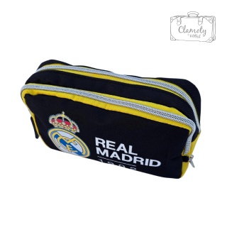 Piórnik Szkolny Do Szkoły Czarny Real Madryt Dwie Przegrody Suwak