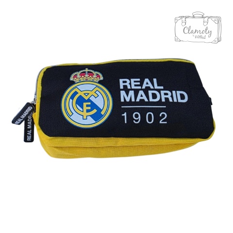Piórnik Szkolny Do Szkoły Czarny Real Madryt Dwie Przegrody Suwak