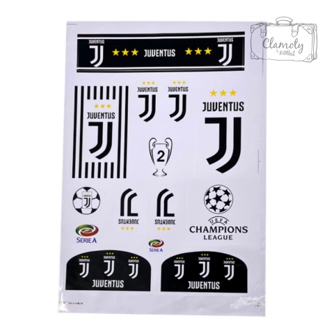 Zestaw Naklejek Naklejki Piłkarskie Juventus Turyn