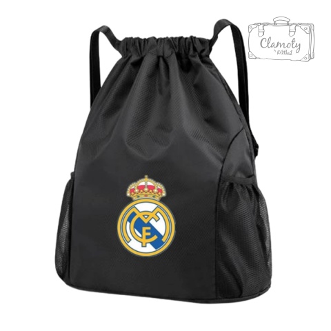 Worek Plecak Sportowy Piłkarski Czarny Real Madryt Do Szkoły Na Trening