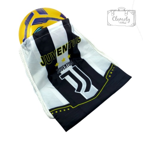 Worek Sportowy Piłkarski Czarno Biały Juventus Turyn Do Szkoły Na Trening