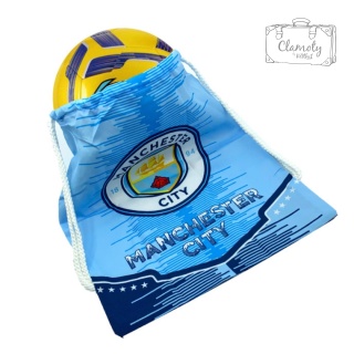 Worek Sportowy Piłkarski Niebieski Manchester City Do Szkoły Na Trening