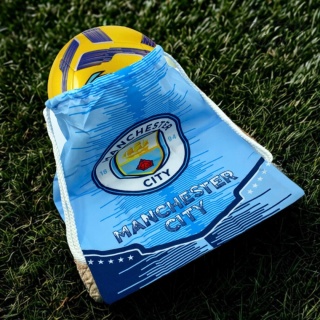 Worek Sportowy Piłkarski Niebieski Manchester City Do Szkoły Na Trening