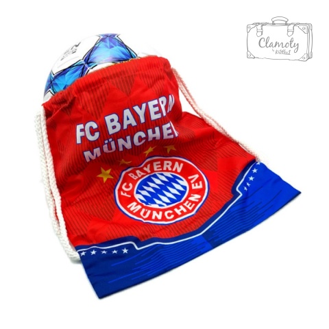 Worek Sportowy Piłkarski Czerwony Bayern Monachium Do Szkoły Na Trening