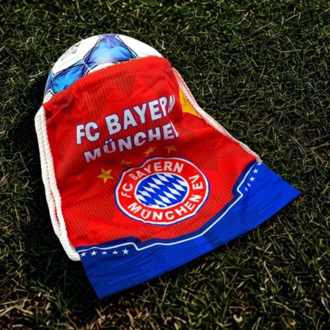 Worek Sportowy Piłkarski Czerwony Bayern Monachium Do Szkoły Na Trening