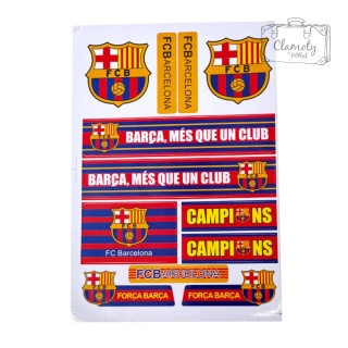 Zestaw Naklejek Naklejki Stickers Piłkarskie Fc Barcelona Barca