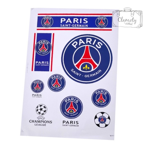 Zestaw Naklejek Naklejki Stickers Piłkarskie Paris Saint Germain PSG